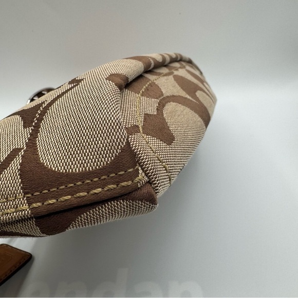 Coach Tan and Brown Signature Shoulder Bag | Very Good Condition - Picture 10 of 13